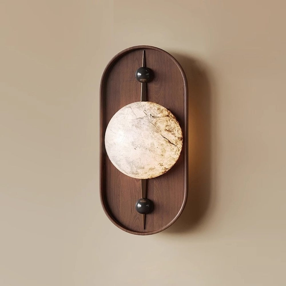 Alabaster Embrace Wall Lamp