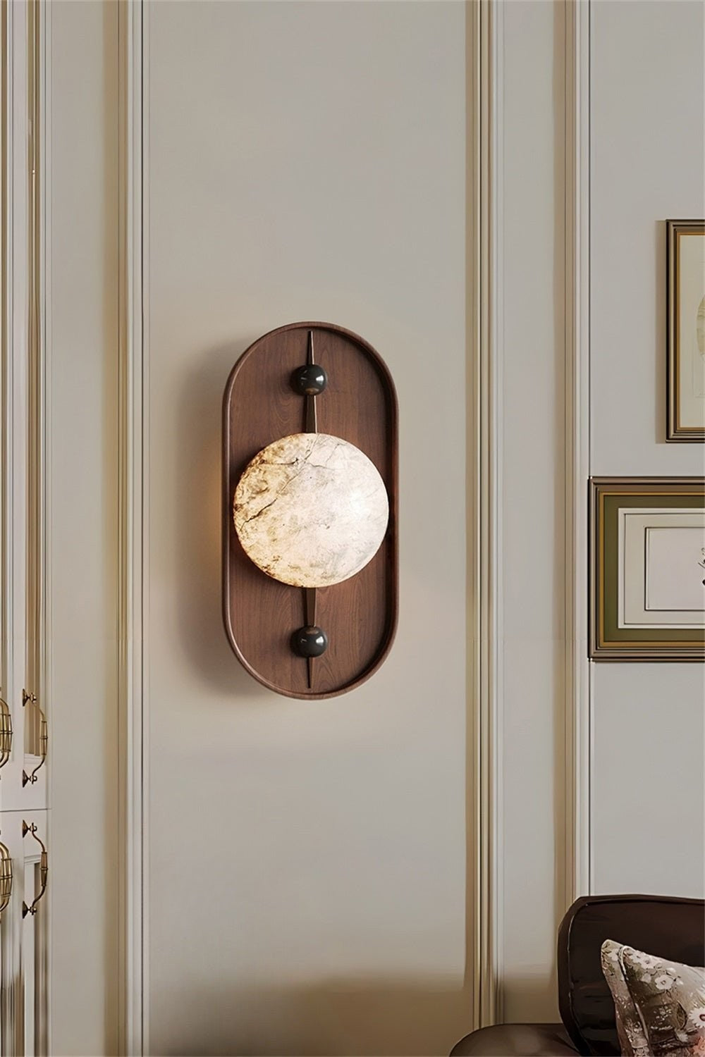 Alabaster Embrace Wall Lamp