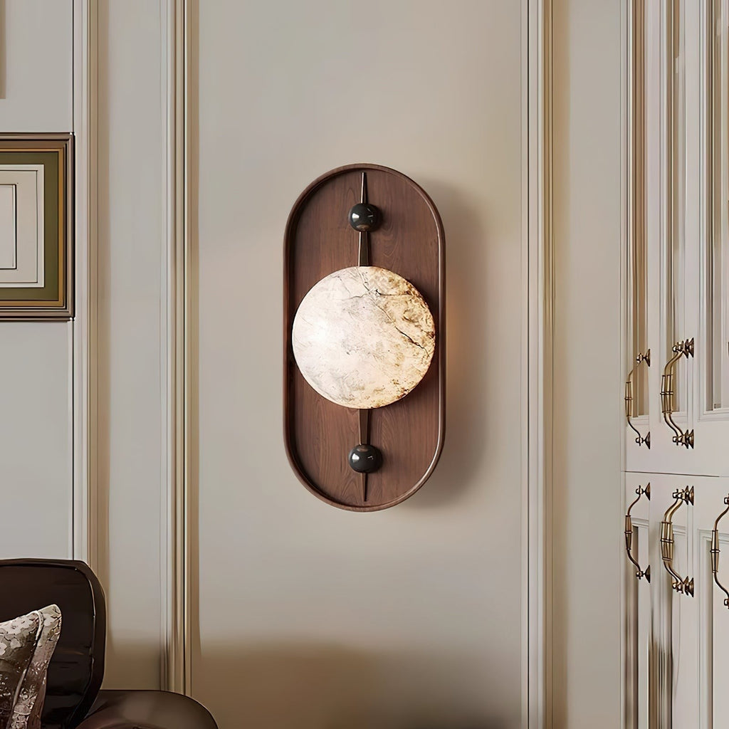Alabaster Embrace Wall Lamp