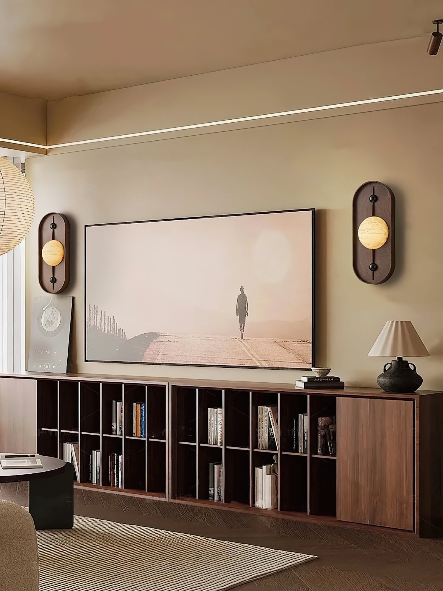 Alabaster Embrace Wall Lamp