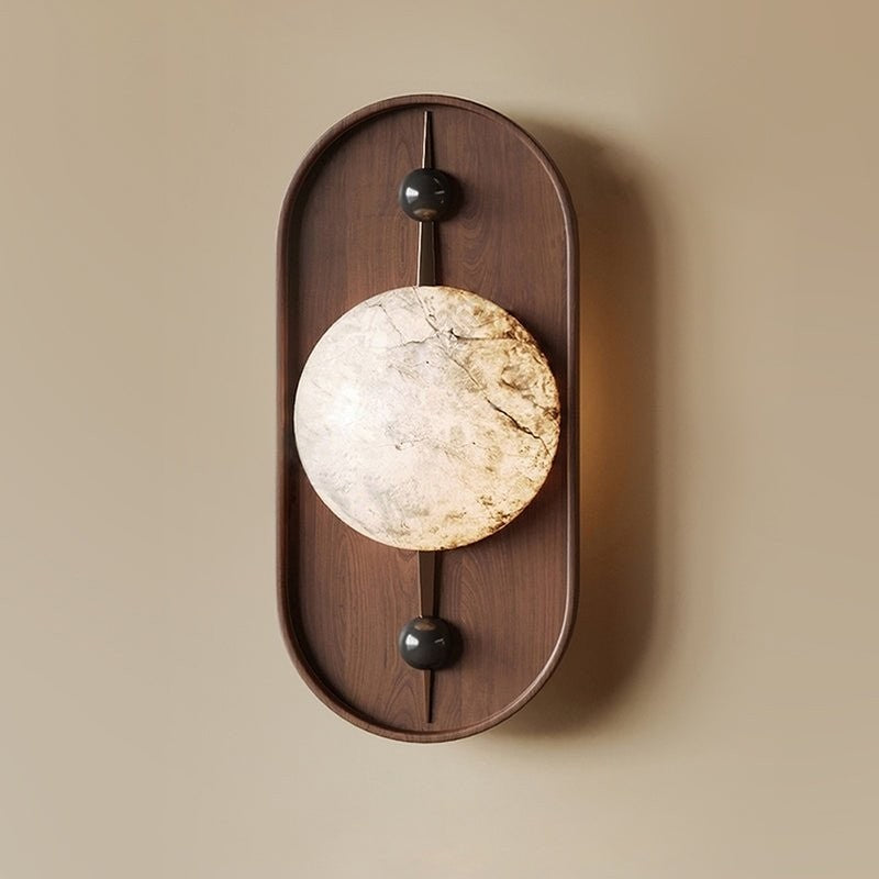 Alabaster Embrace Wall Lamp