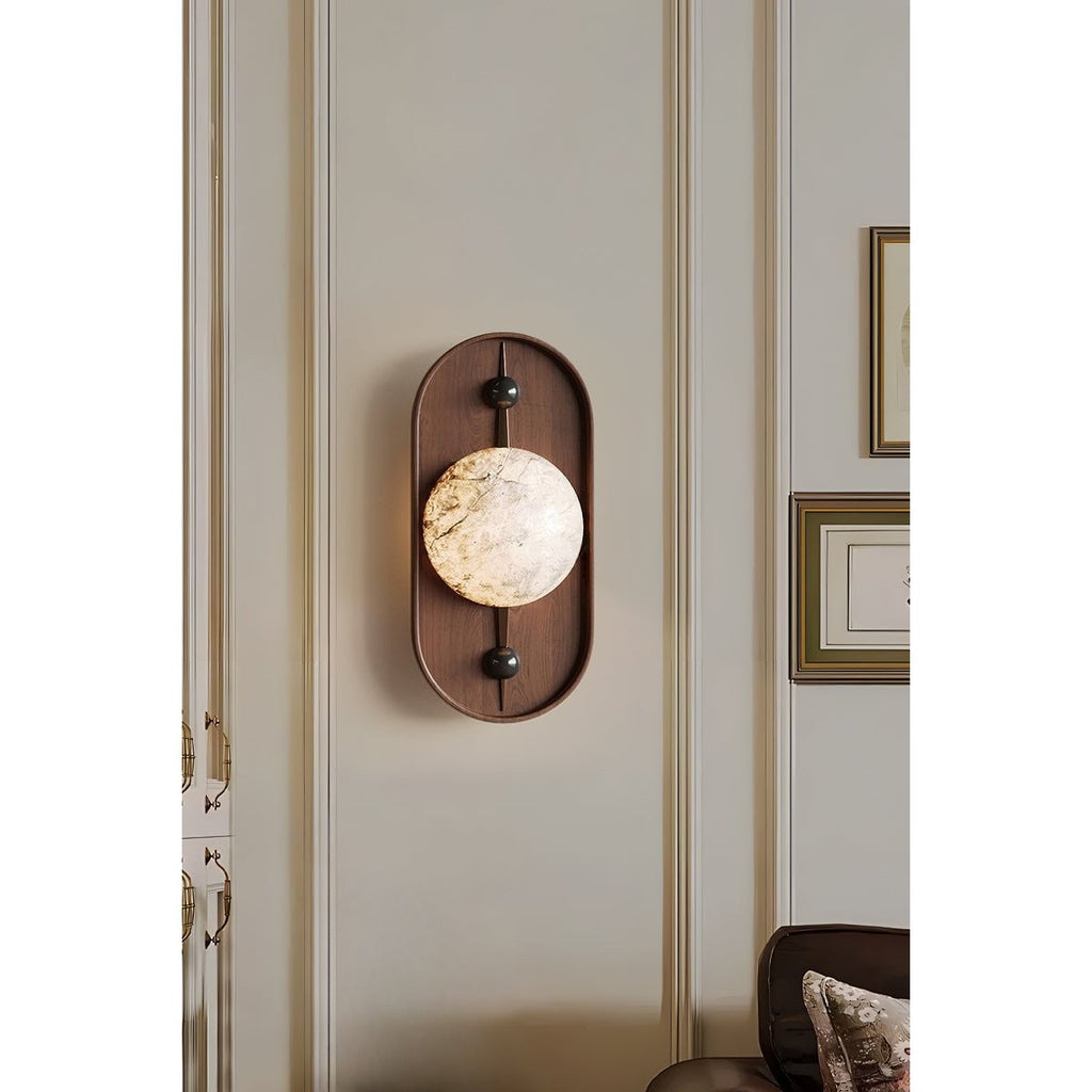 Alabaster Embrace Wall Lamp