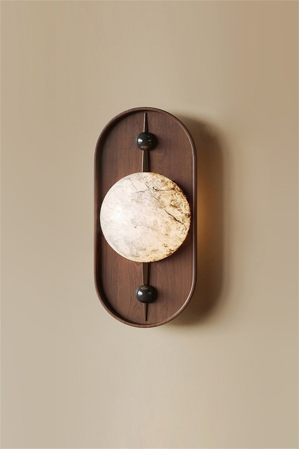 Alabaster Embrace Wall Lamp