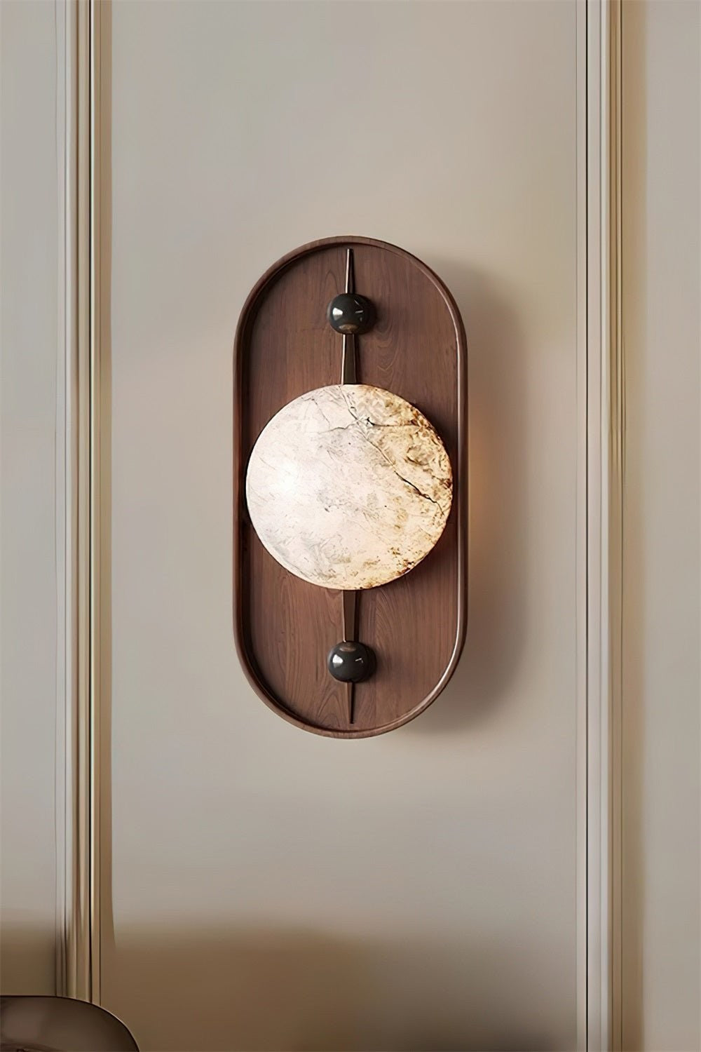 Alabaster Embrace Wall Lamp