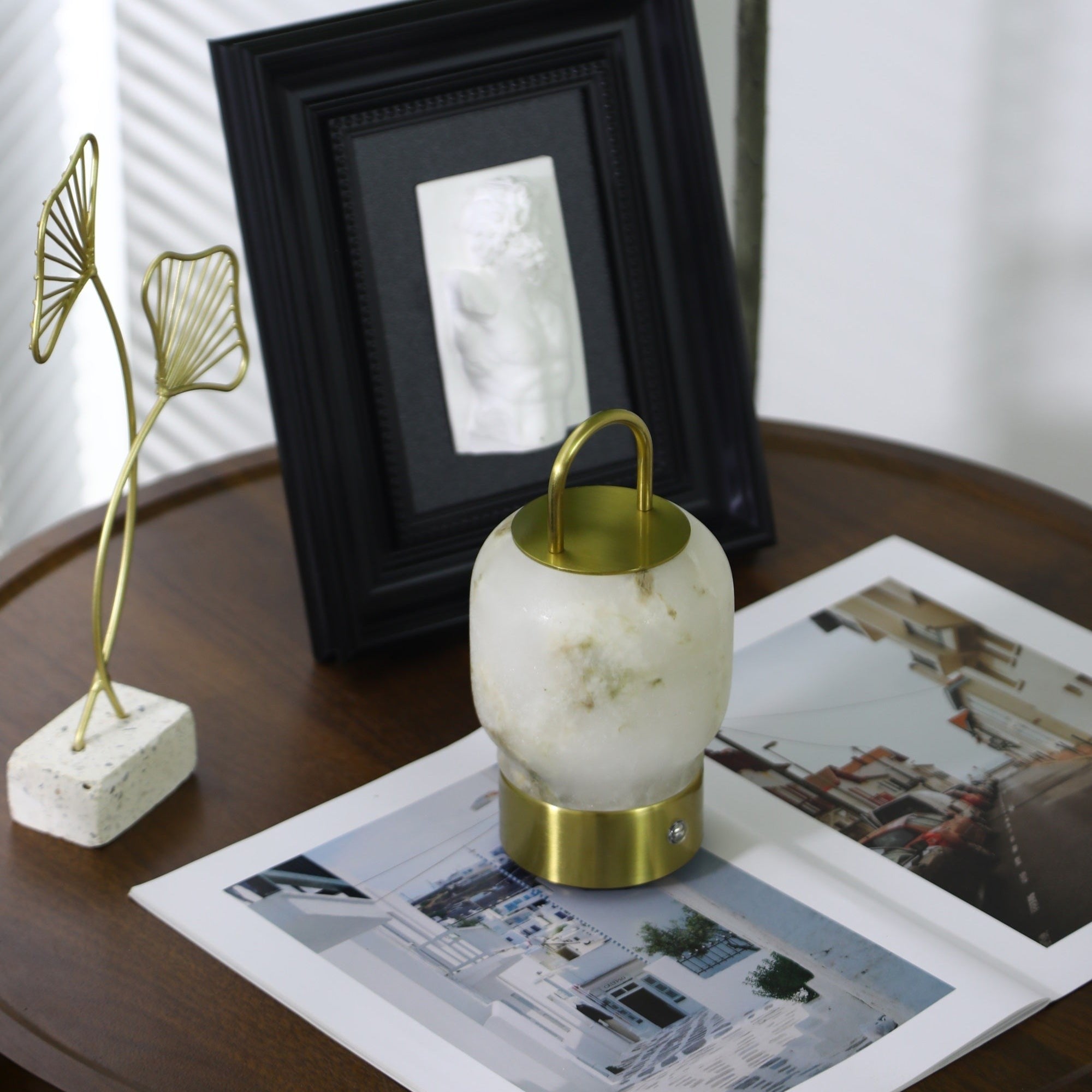 Alabaster Wand Recharge Lamp