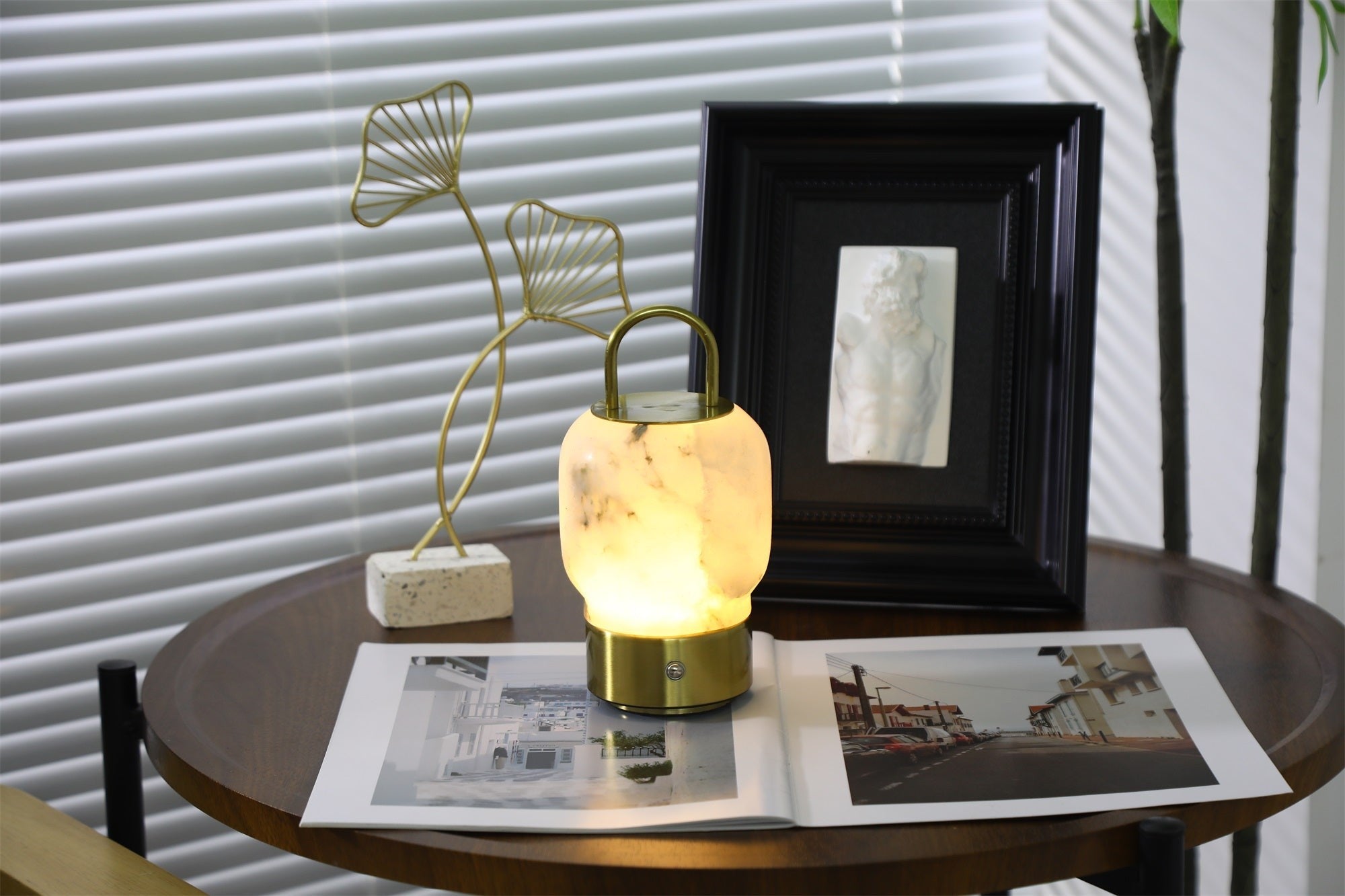 Alabaster Wand Recharge Lamp