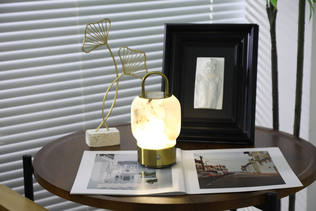 Alabaster Wand Recharge Lamp