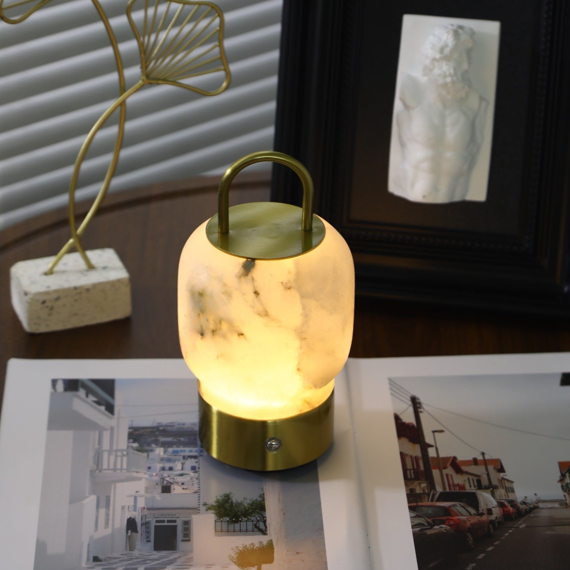 Alabaster Wand Recharge Lamp