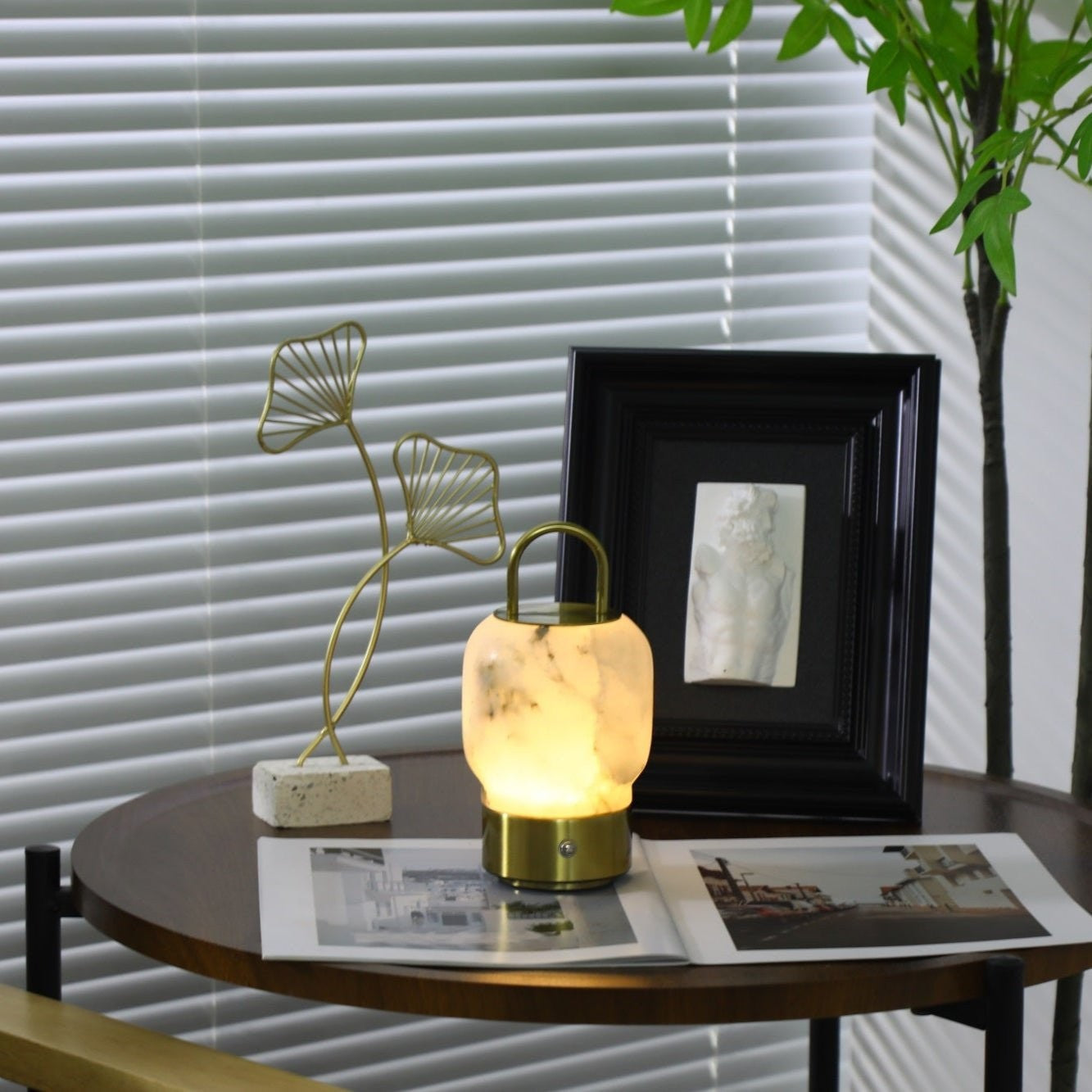 Alabaster Wand Recharge Lamp