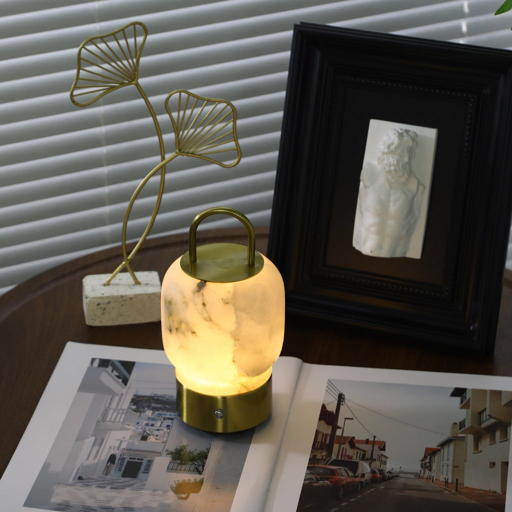 Alabaster Wand Recharge Lamp