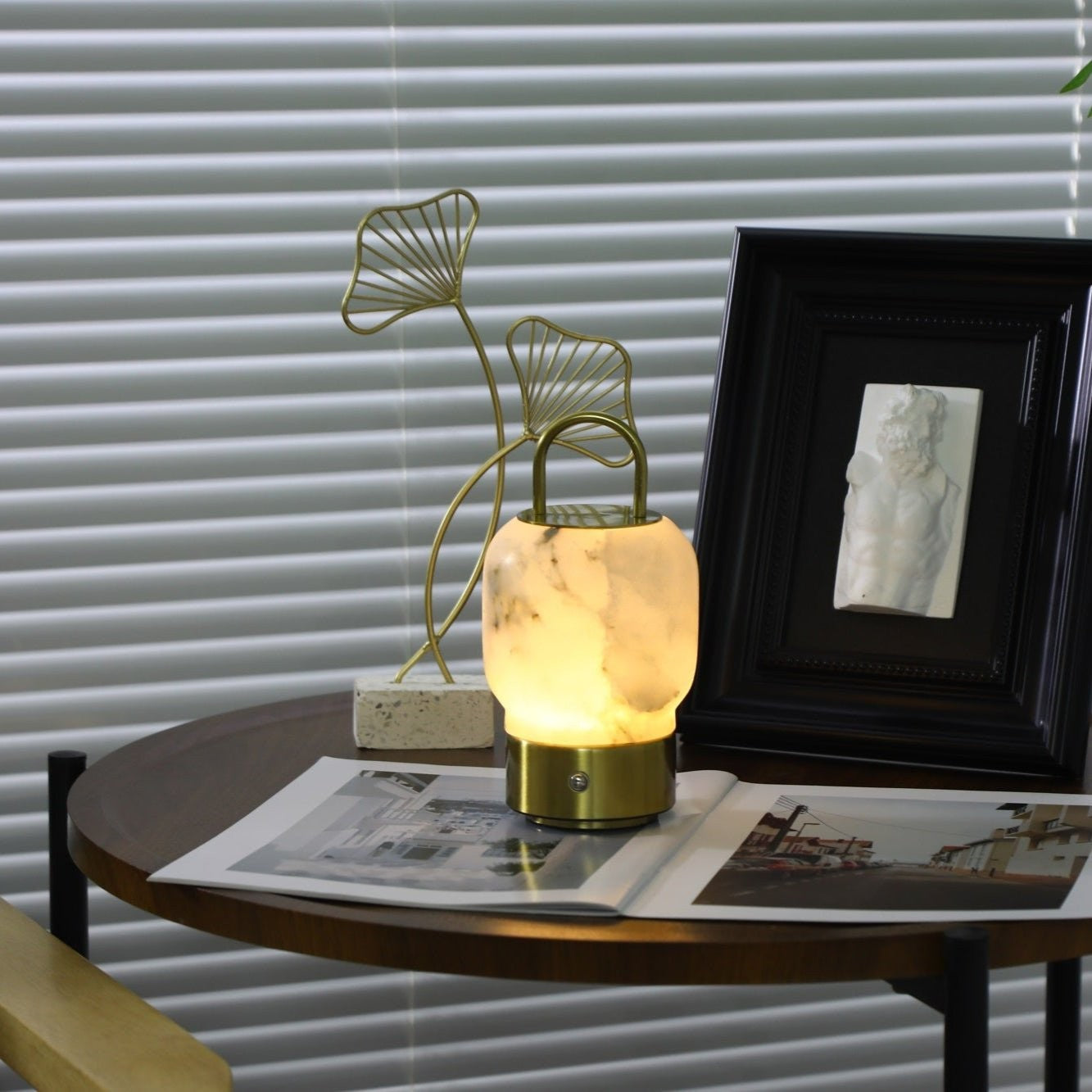 Alabaster Wand Recharge Lamp