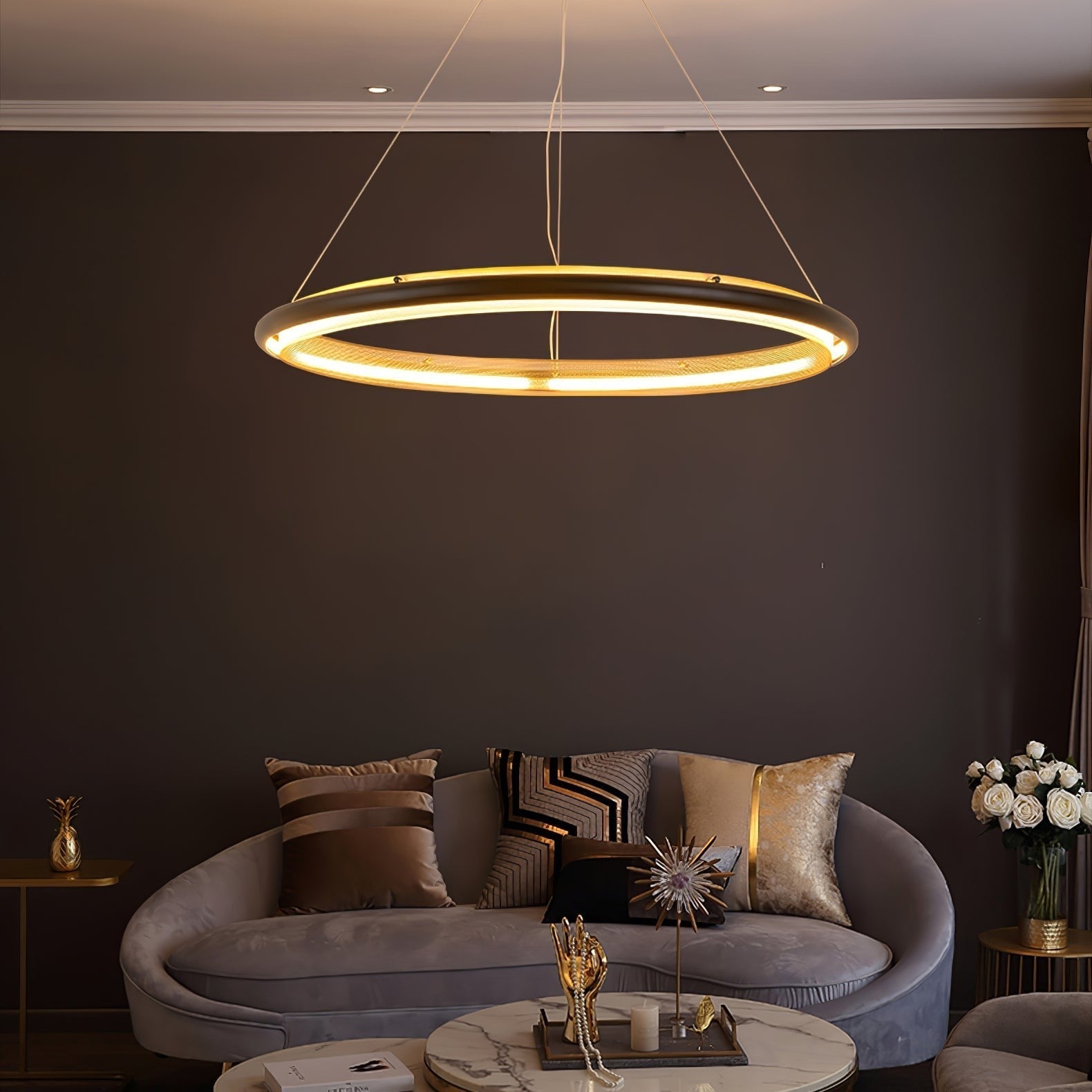 Aurielle LED Ring Chandelier