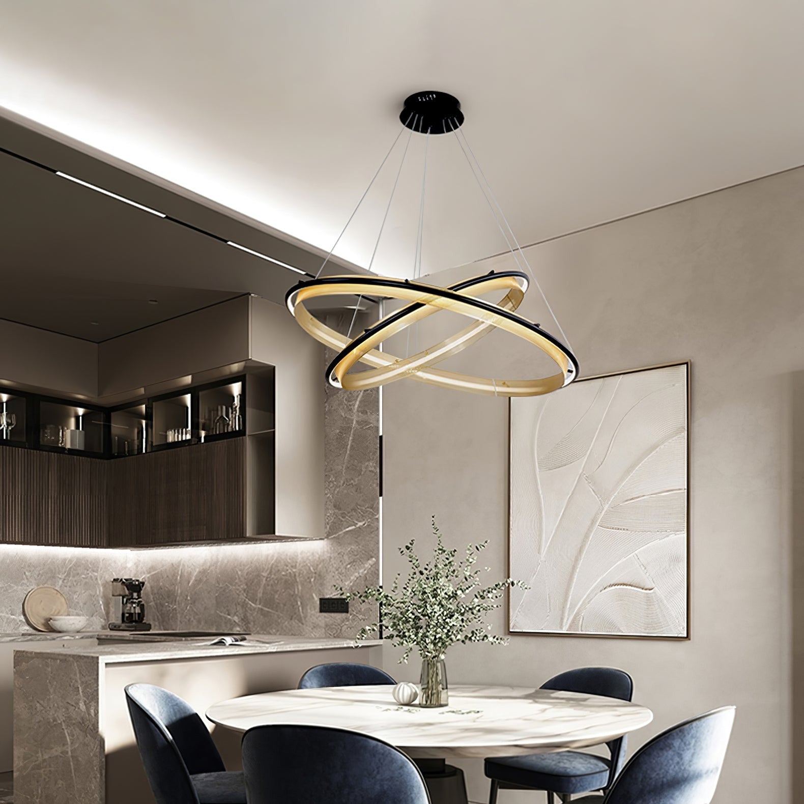 Aurielle LED Ring Chandelier