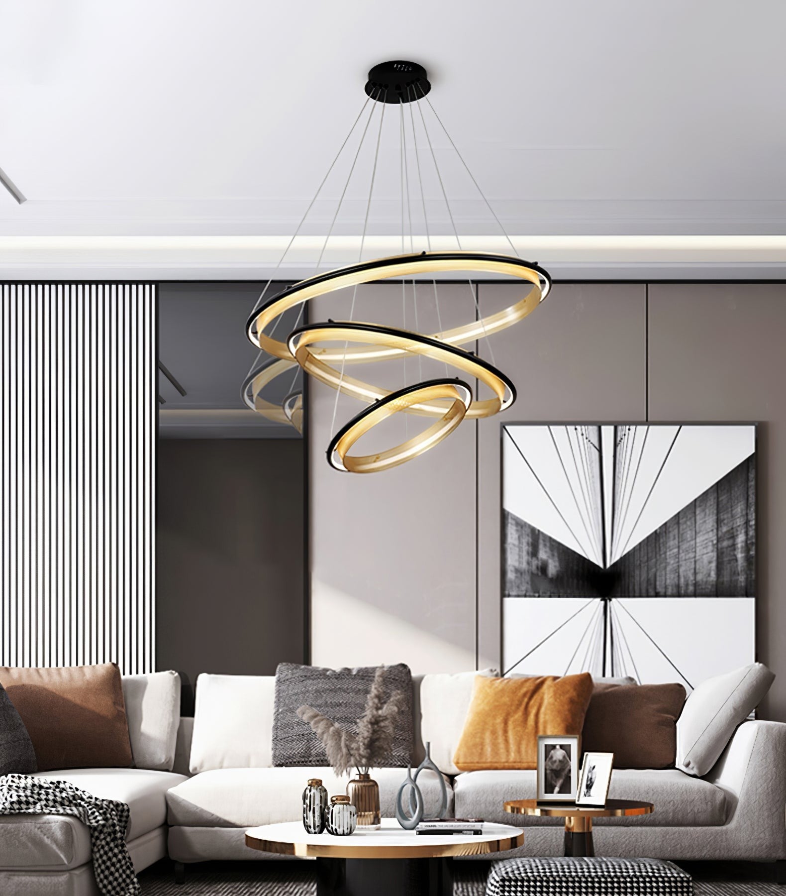 Aurielle LED Ring Chandelier