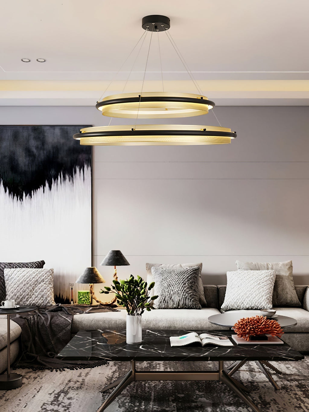 Aurielle LED Ring Chandelier
