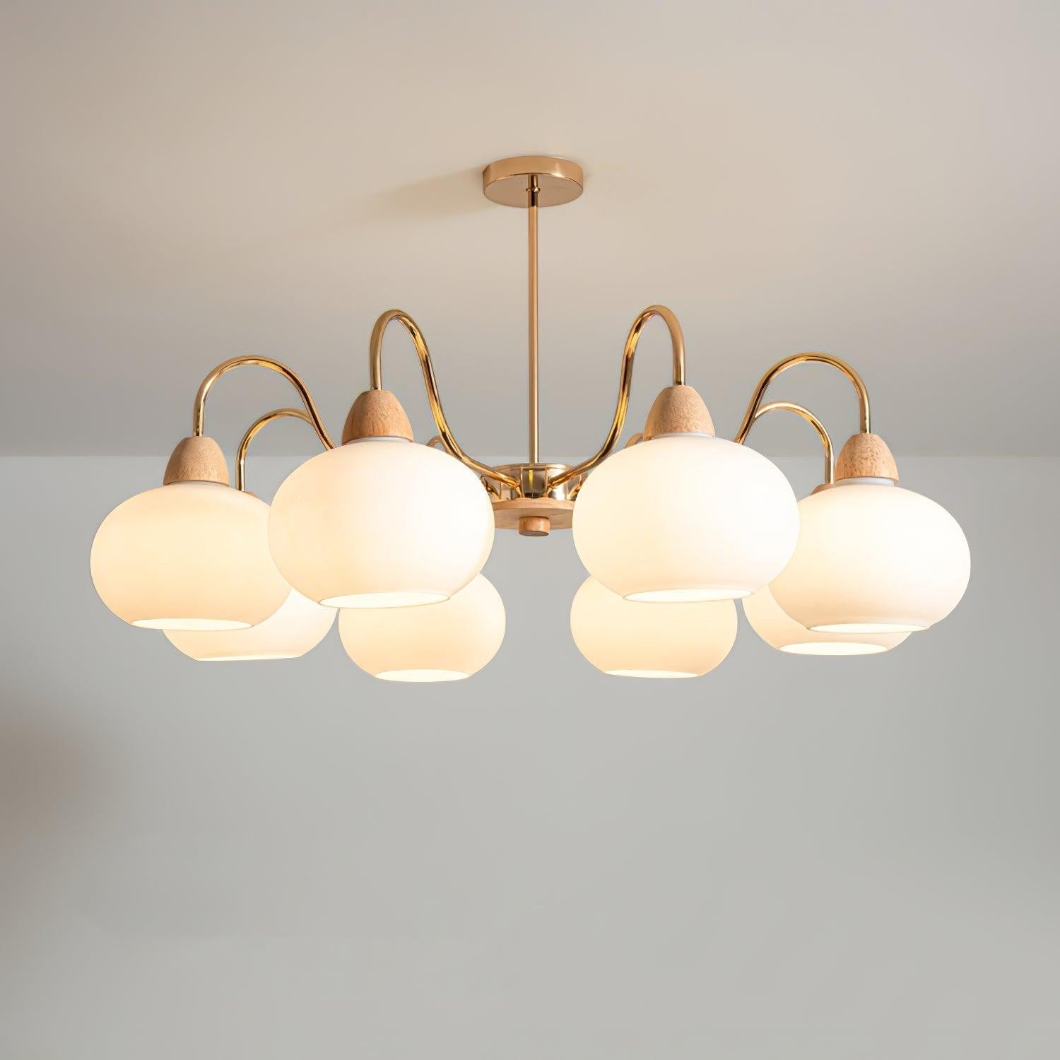 Bauhaus Persimmon Chandelier