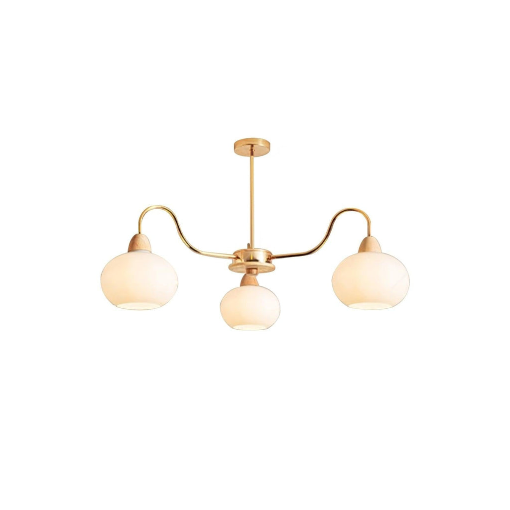 Bauhaus Persimmon Chandelier