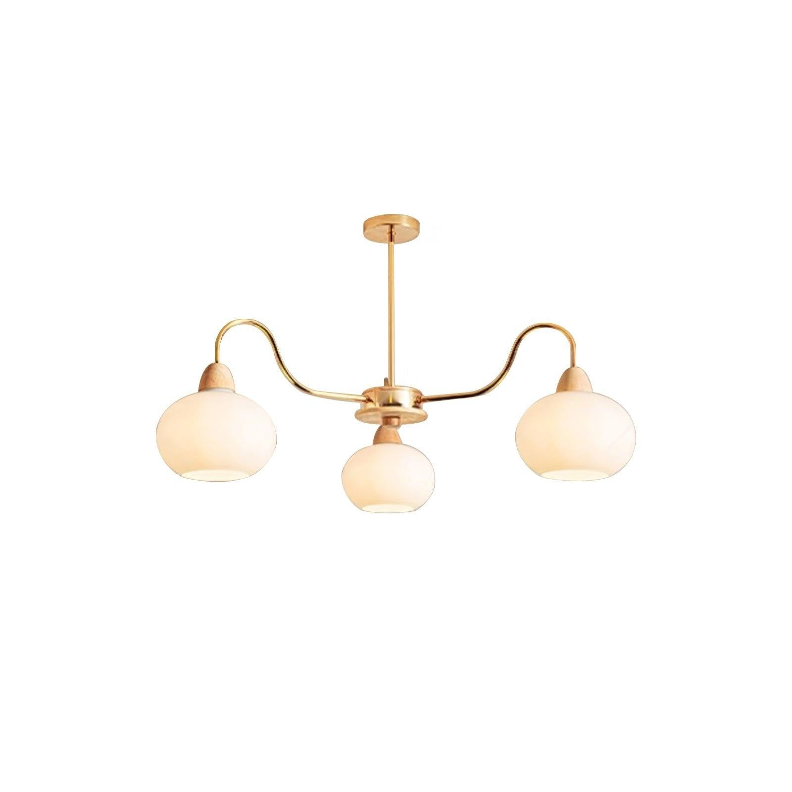 Bauhaus Persimmon Chandelier