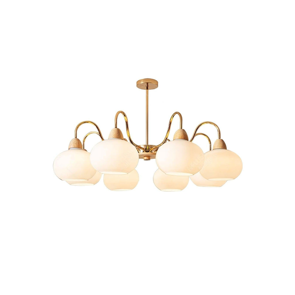 Bauhaus Persimmon Chandelier