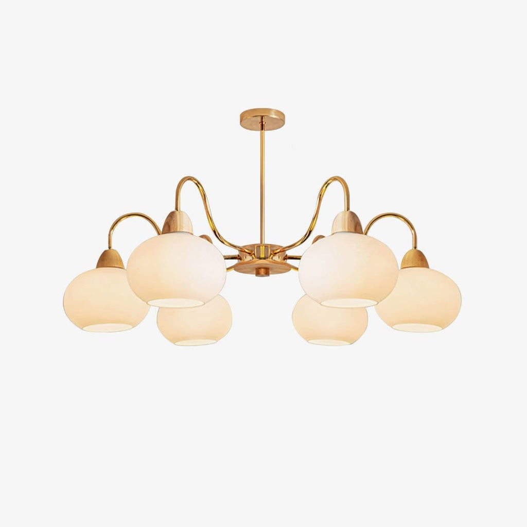 Bauhaus Persimmon Chandelier