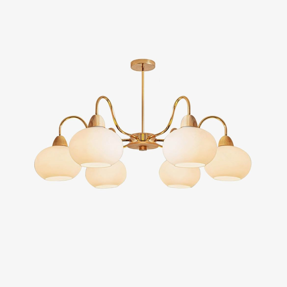 Bauhaus Persimmon Chandelier