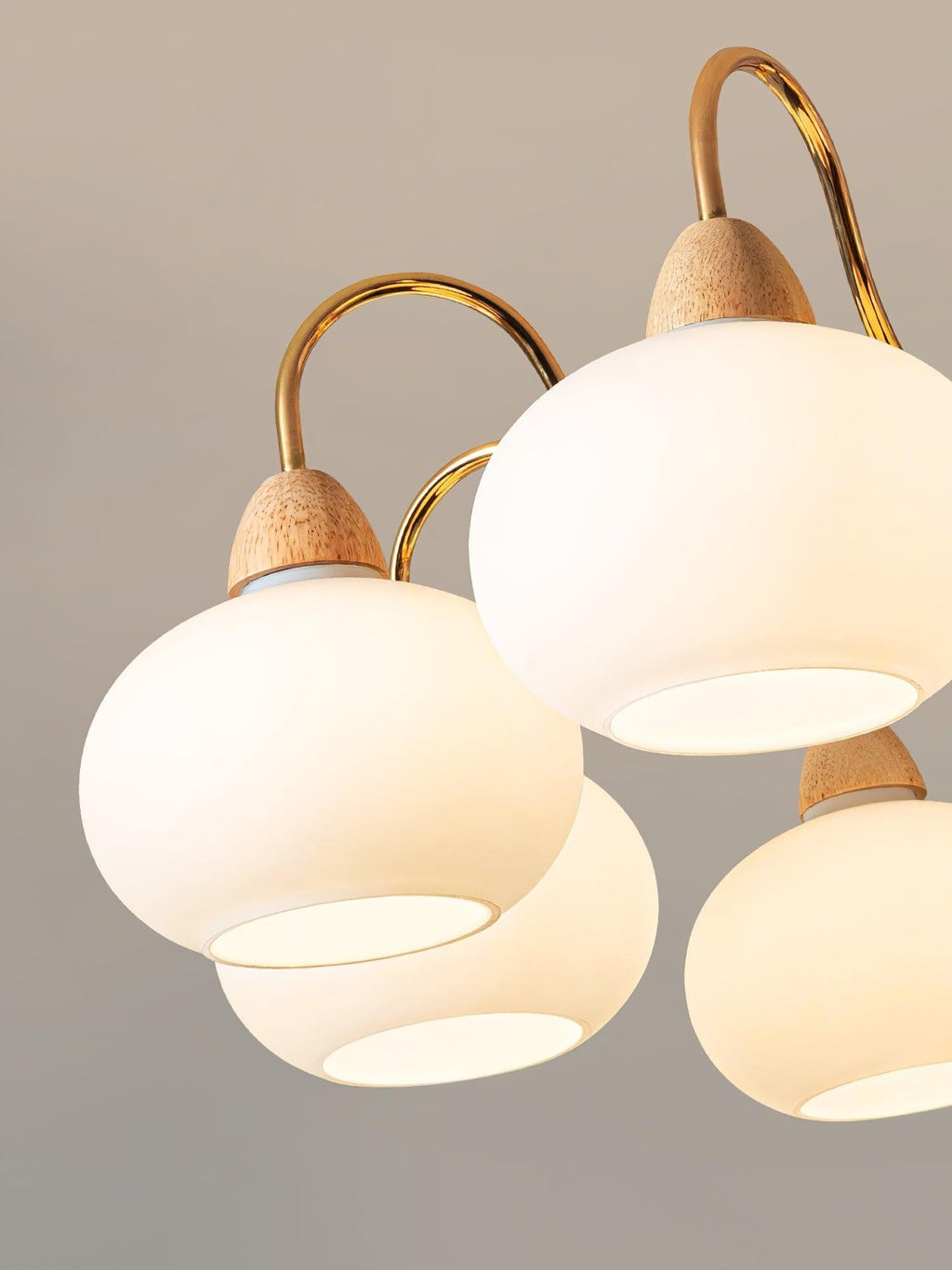 Bauhaus Persimmon Chandelier