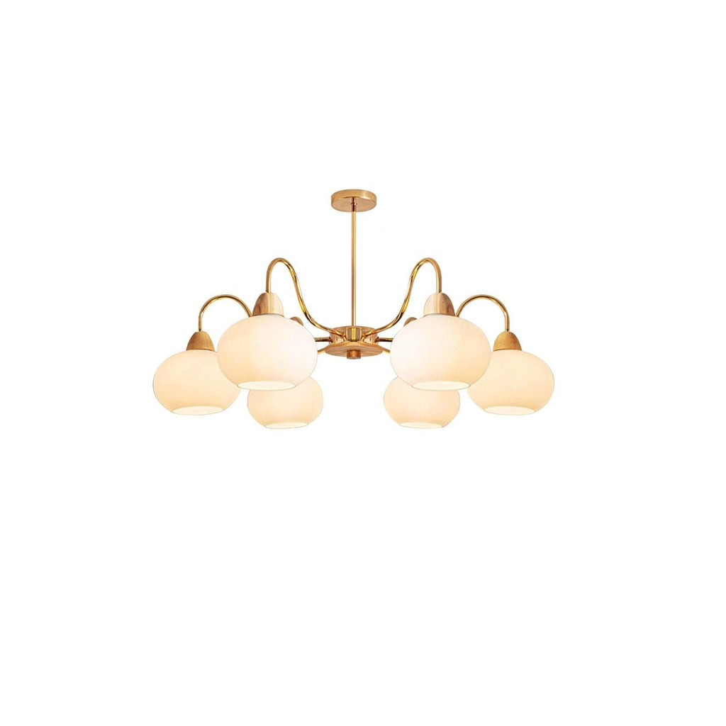 Bauhaus Persimmon Chandelier