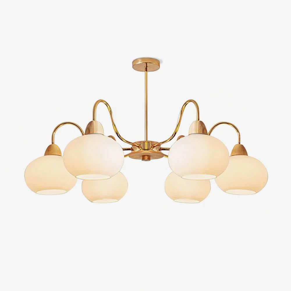Bauhaus Persimmon Chandelier