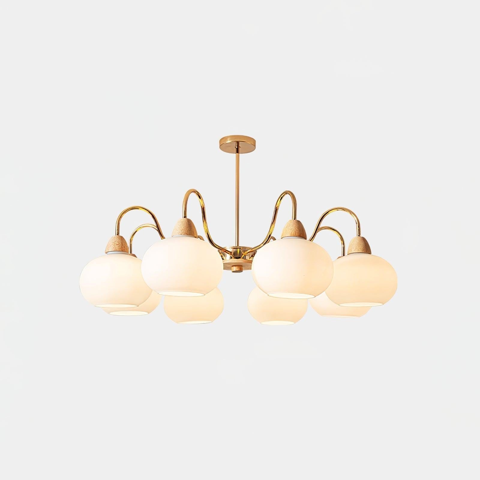 Bauhaus Persimmon Chandelier