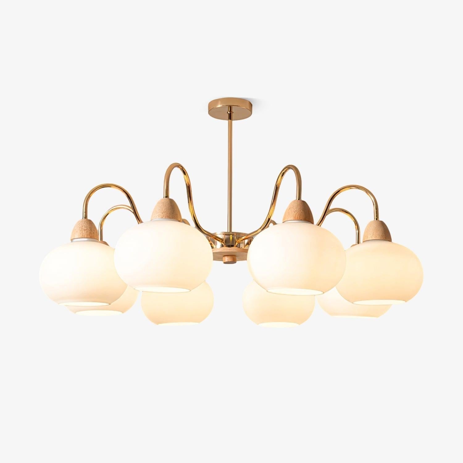 Bauhaus Persimmon Chandelier