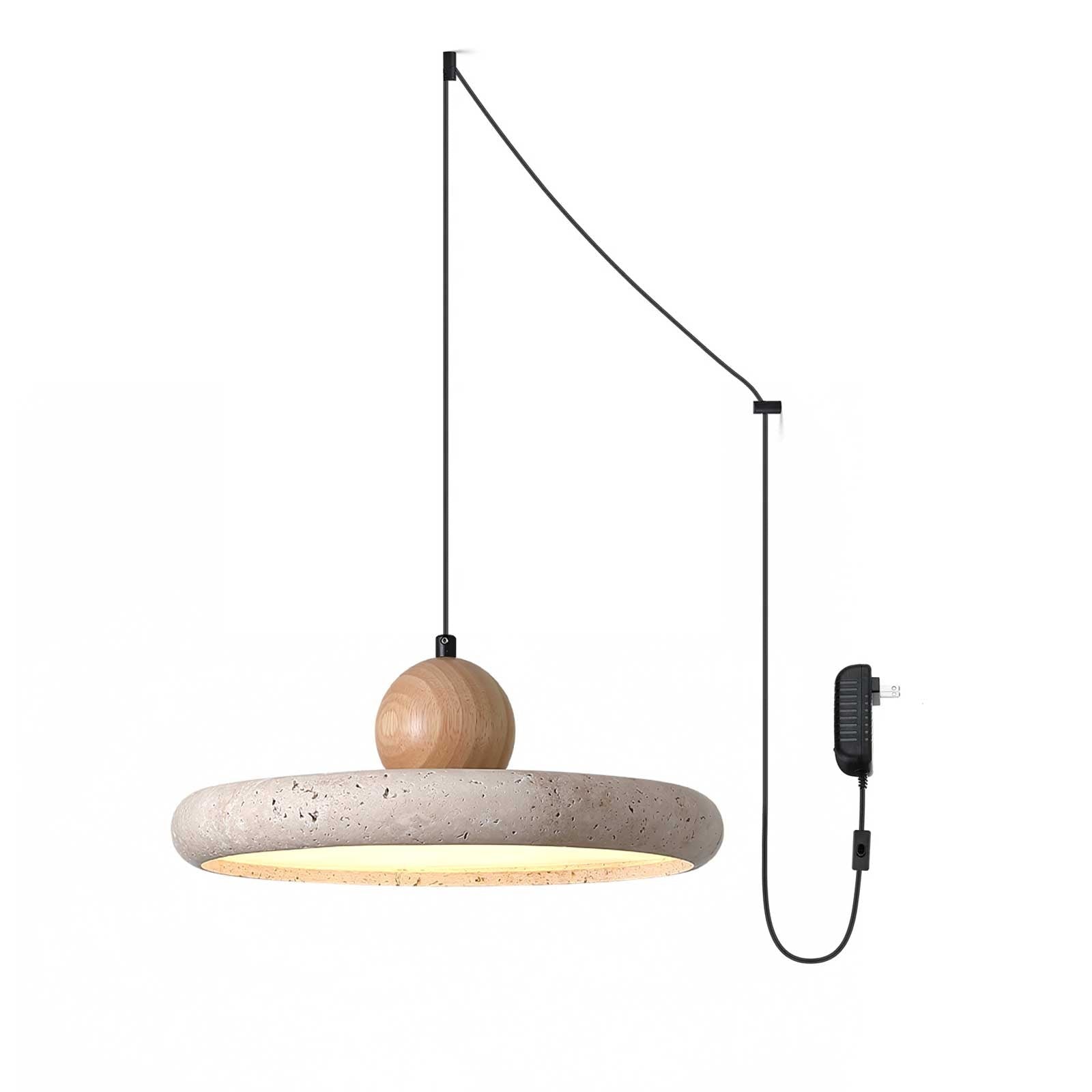 Elaria Travertine Pendant