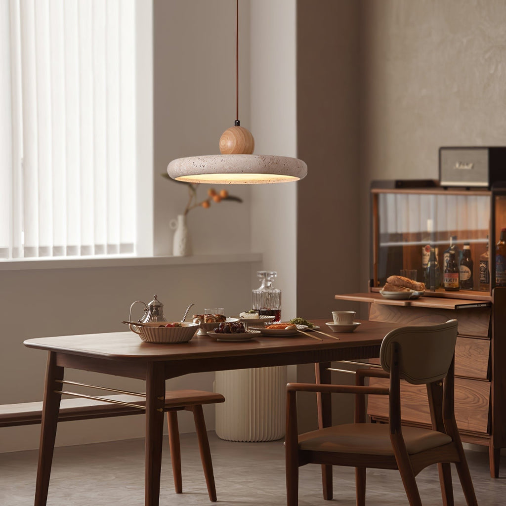 Elaria Travertine Pendant