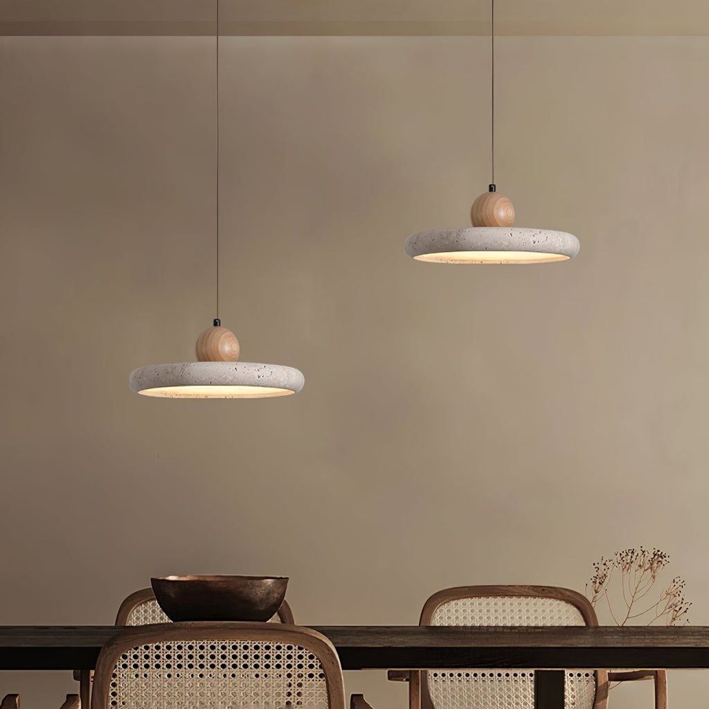 Elaria Travertine Pendant