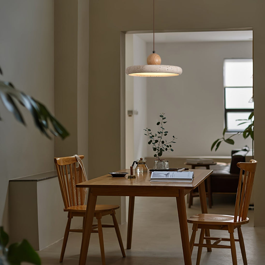 Elaria Travertine Pendant