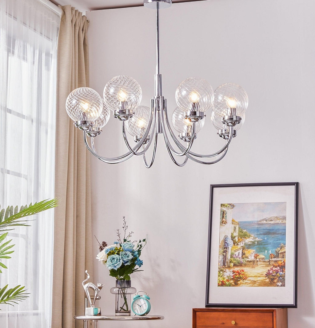Halden Chrome Chandelier