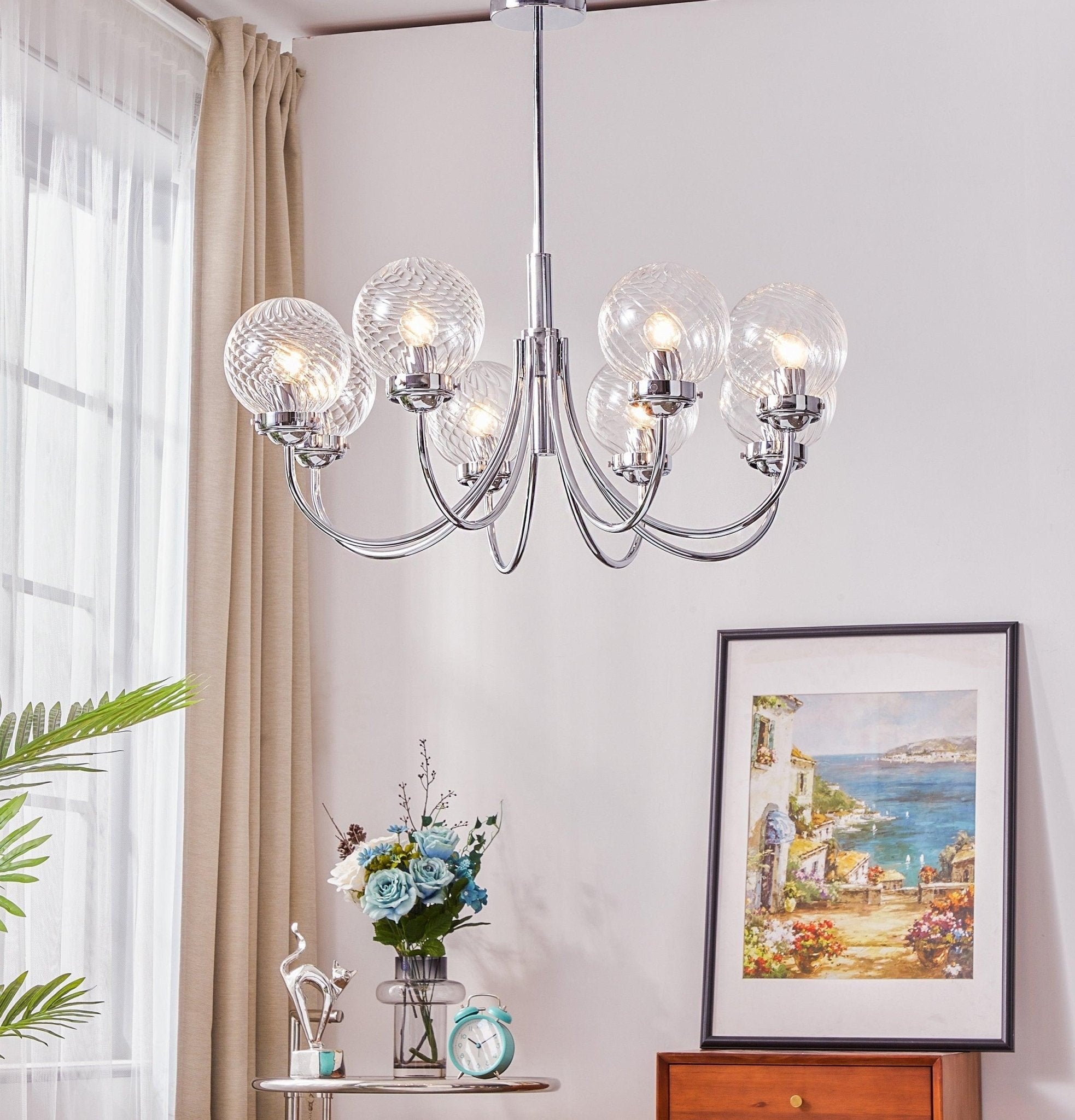 Halden Chrome Chandelier