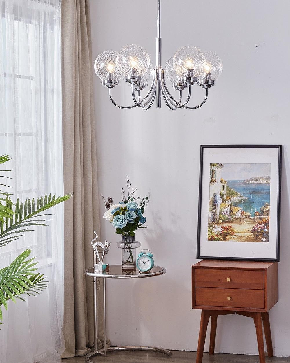 Halden Chrome Chandelier