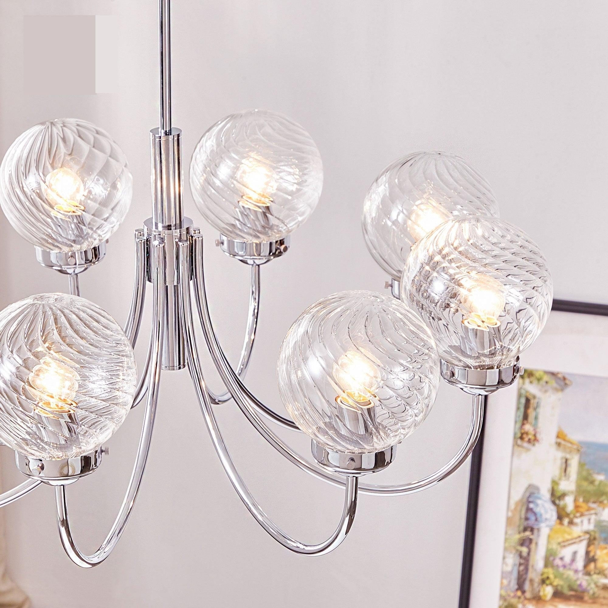Halden Chrome Chandelier
