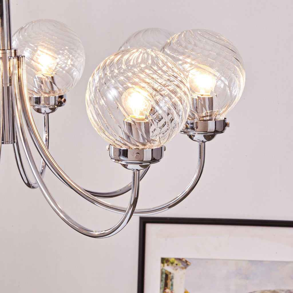 Halden Chrome Chandelier