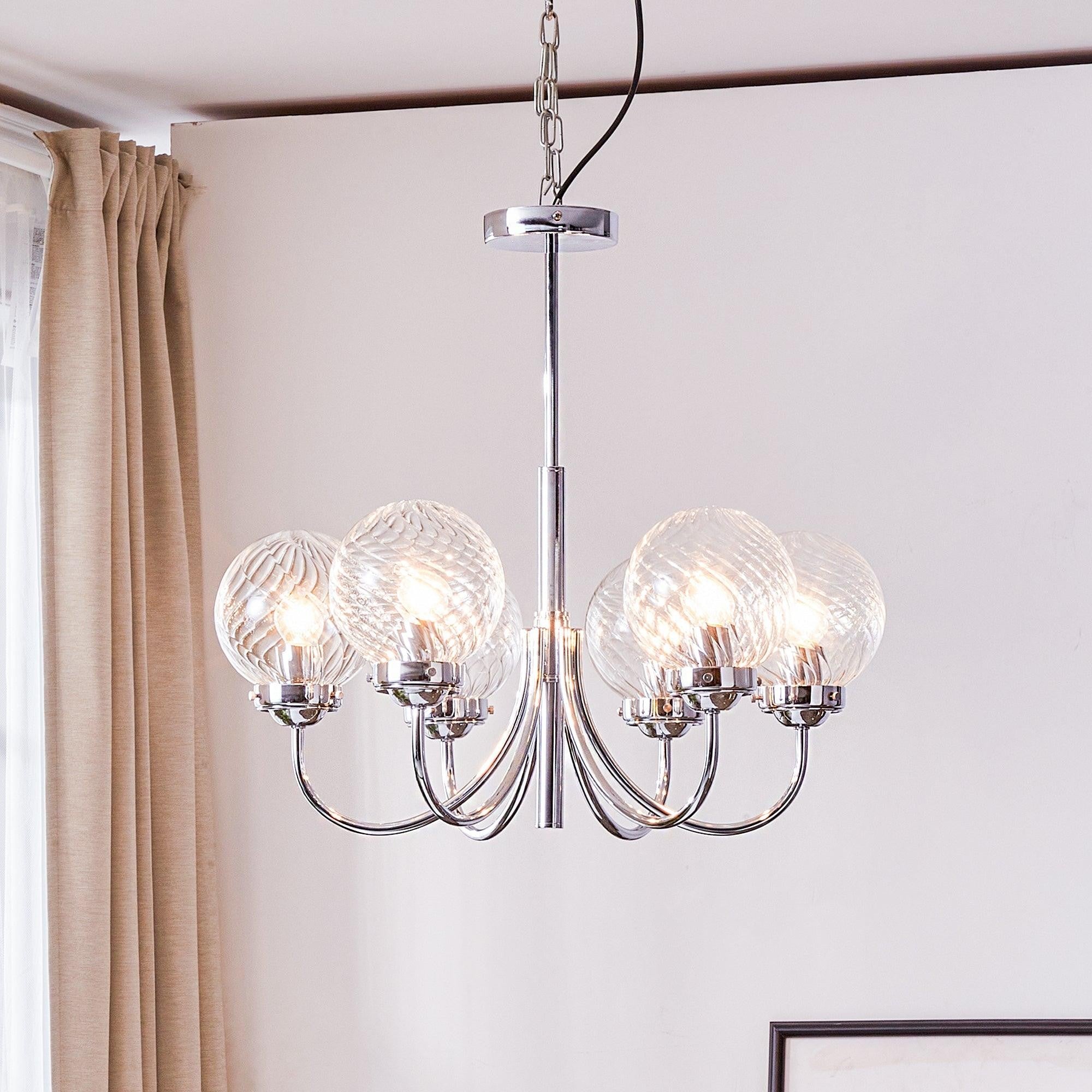 Halden Chrome Chandelier