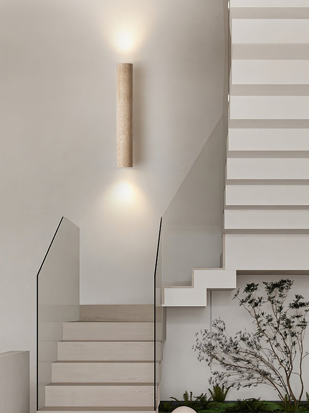 Solara Travertine Wall Lamp