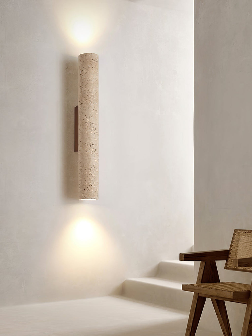 Solara Travertine Wall Lamp