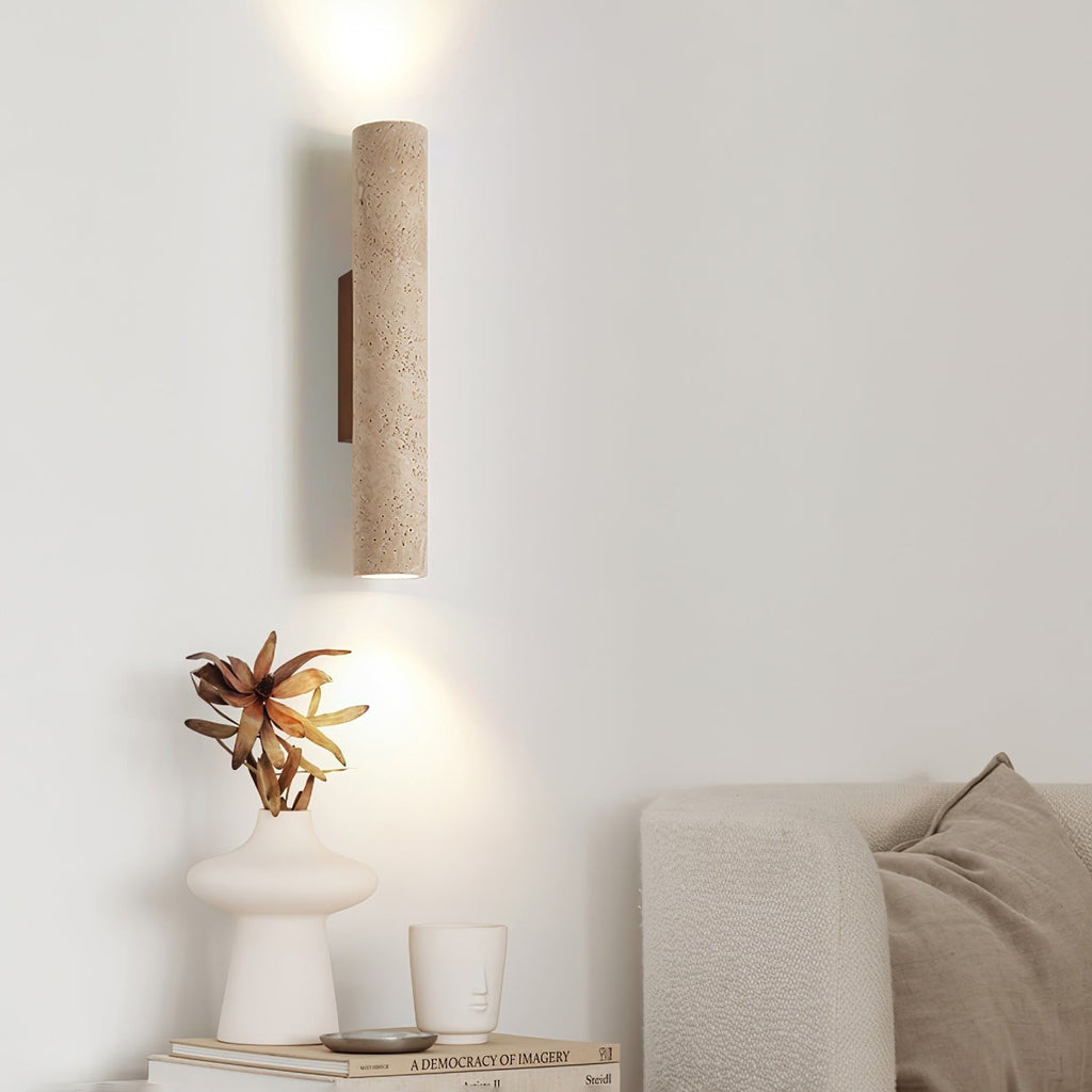 Solara Travertine Wall Lamp