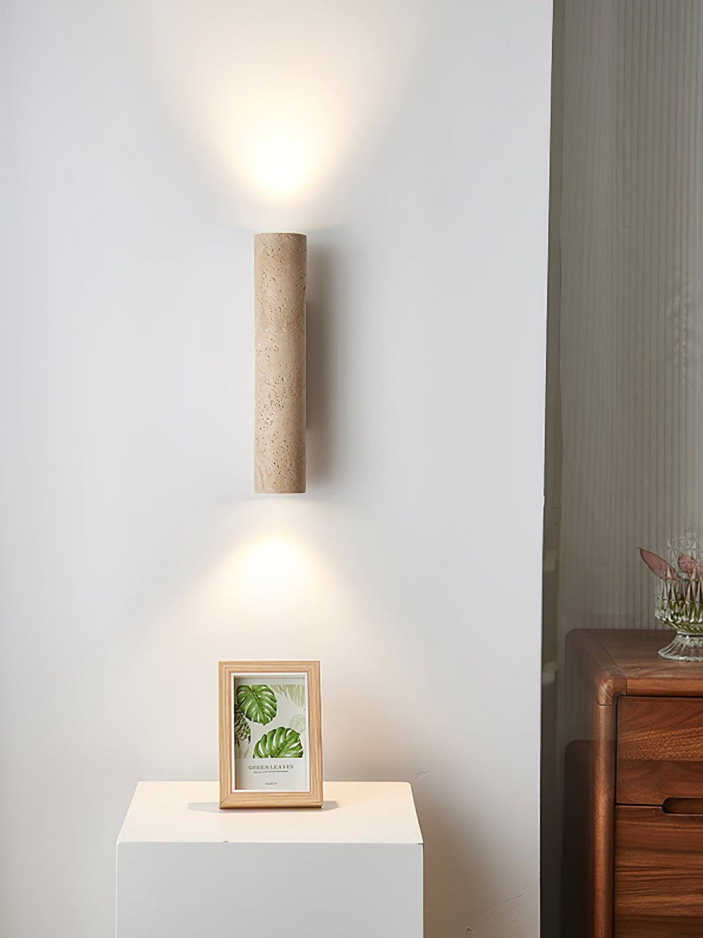 Solara Travertine Wall Lamp