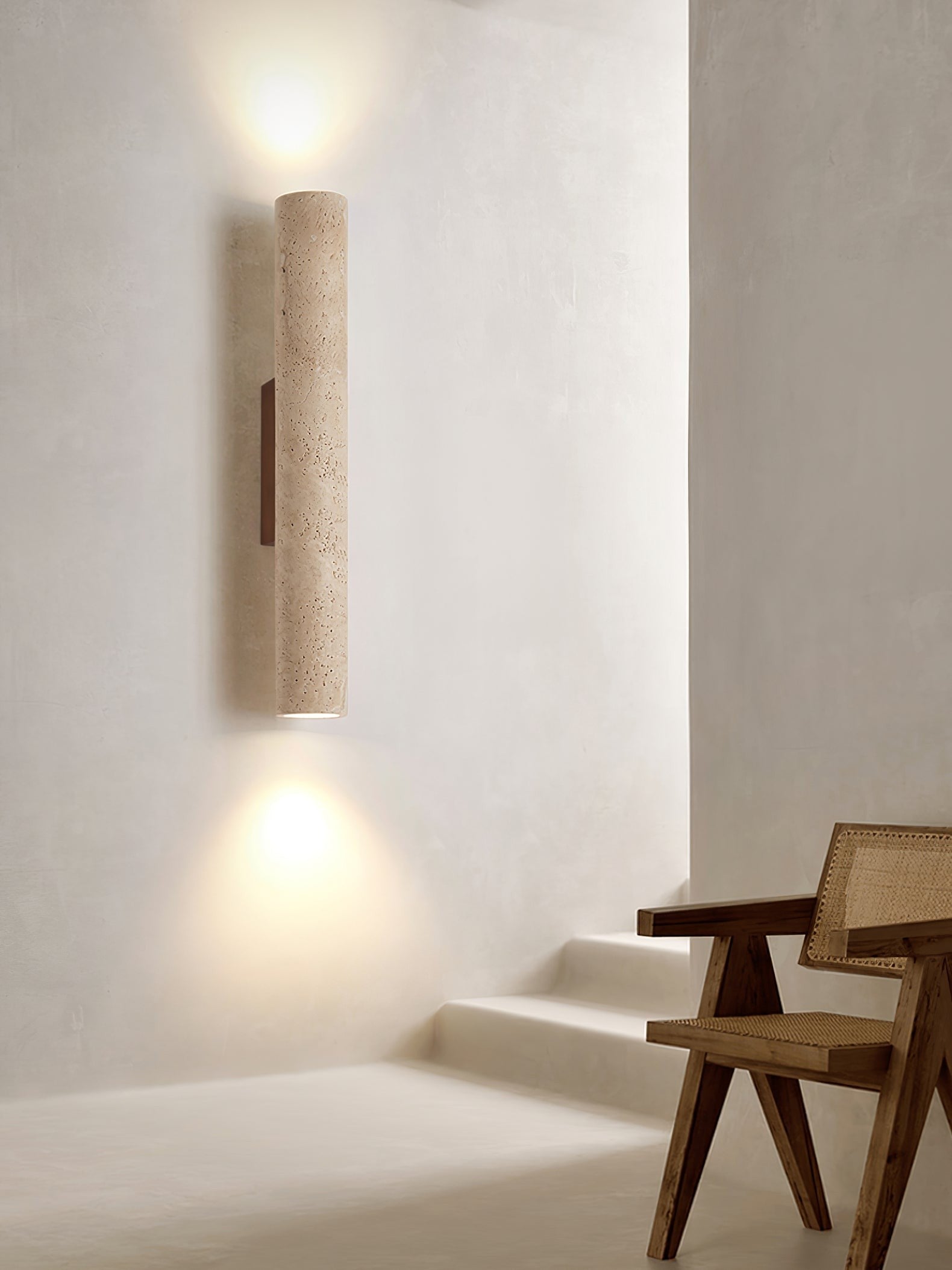 Solara Travertine Wall Lamp