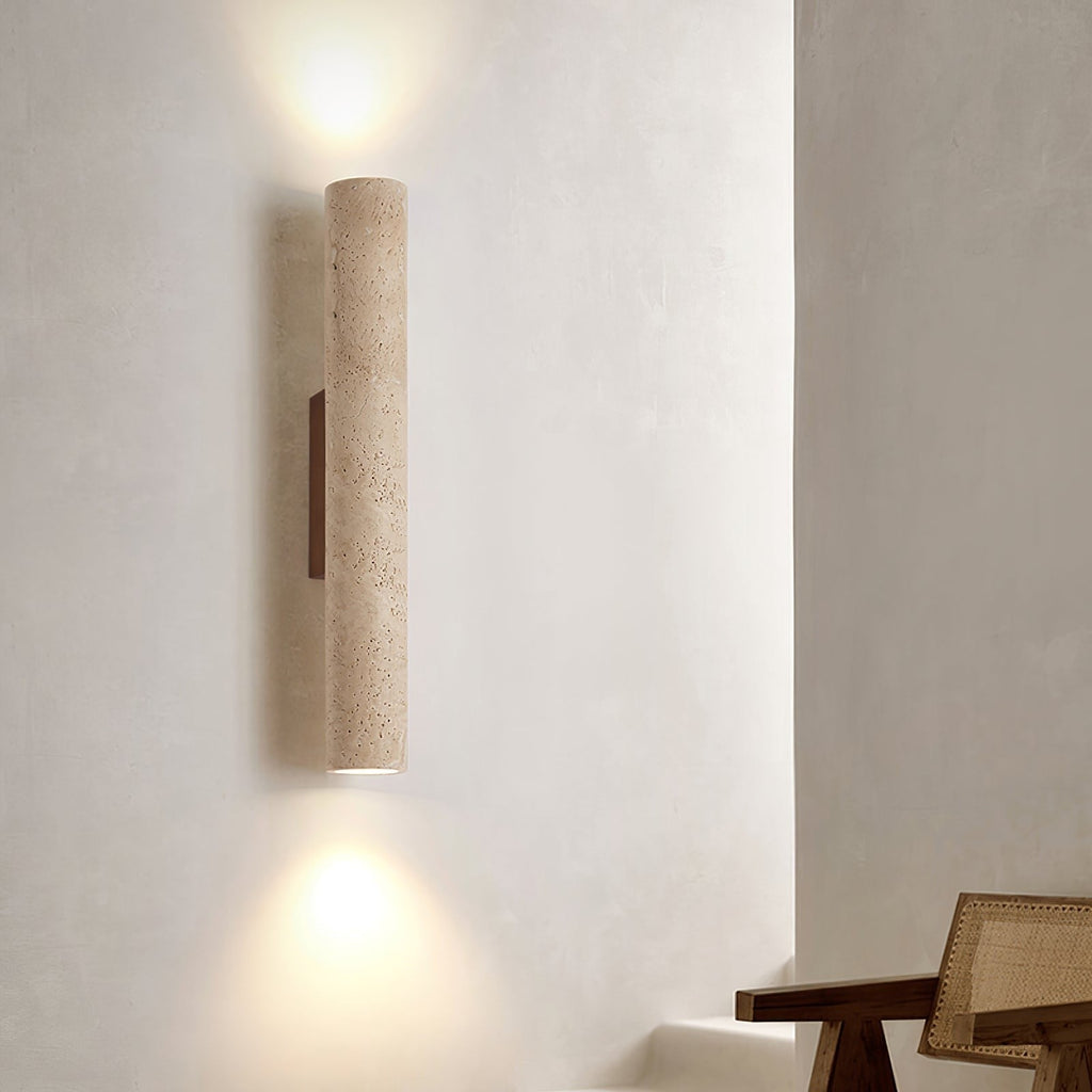 Solara Travertine Wall Lamp